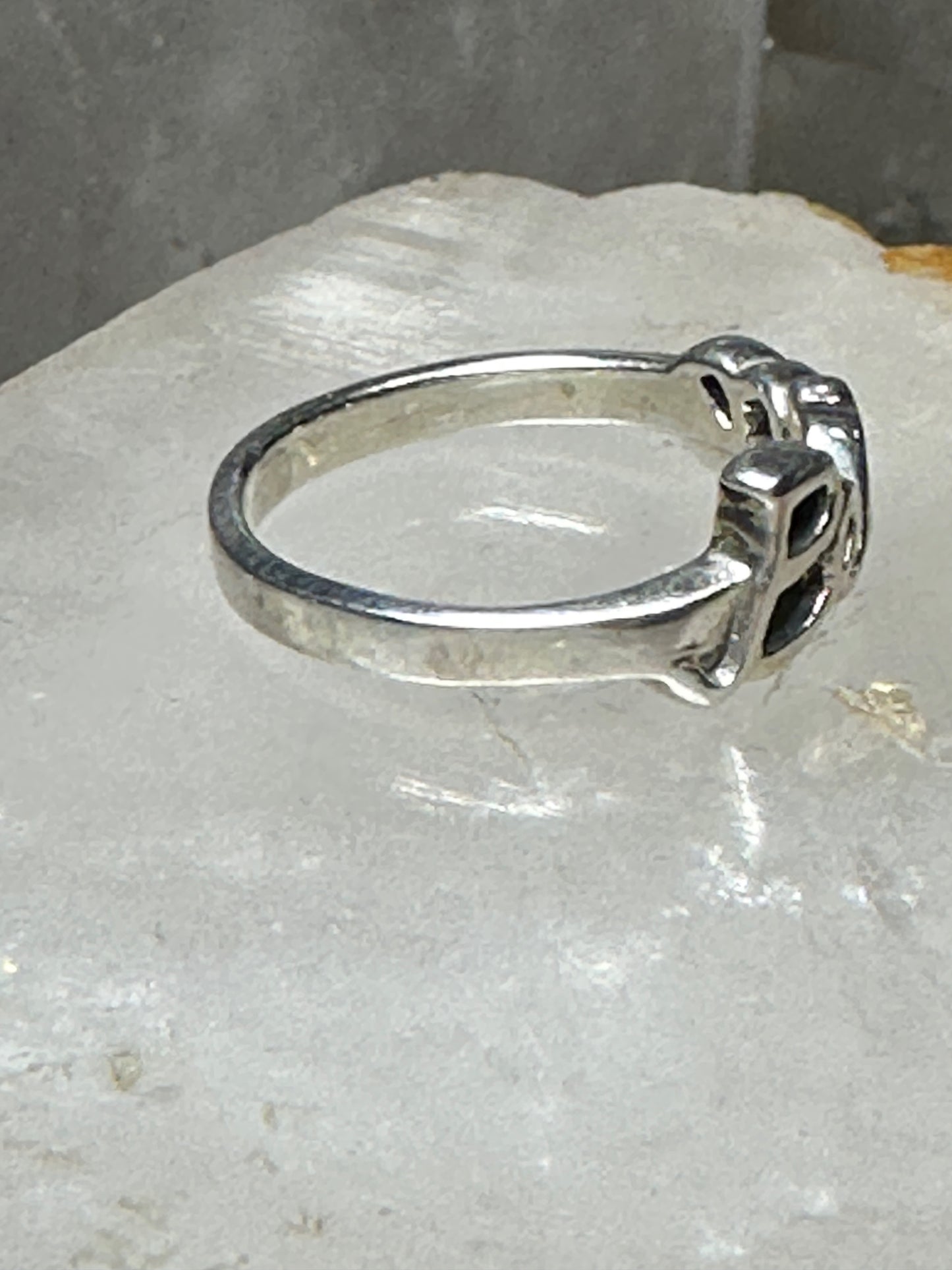 Peace ring word band size 5.50 sterling silver women girls