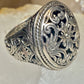 Floral ring size 5.50 geometric detailed ornate sterling silver pinky