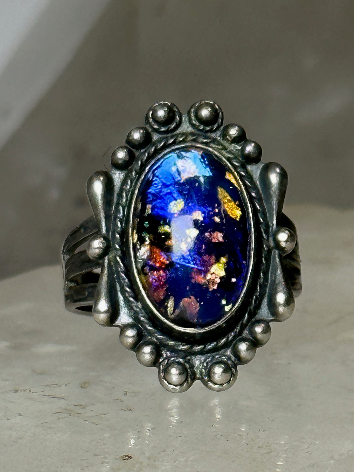 Dragons Breath ring Southwest size 5.75 sterling silver women