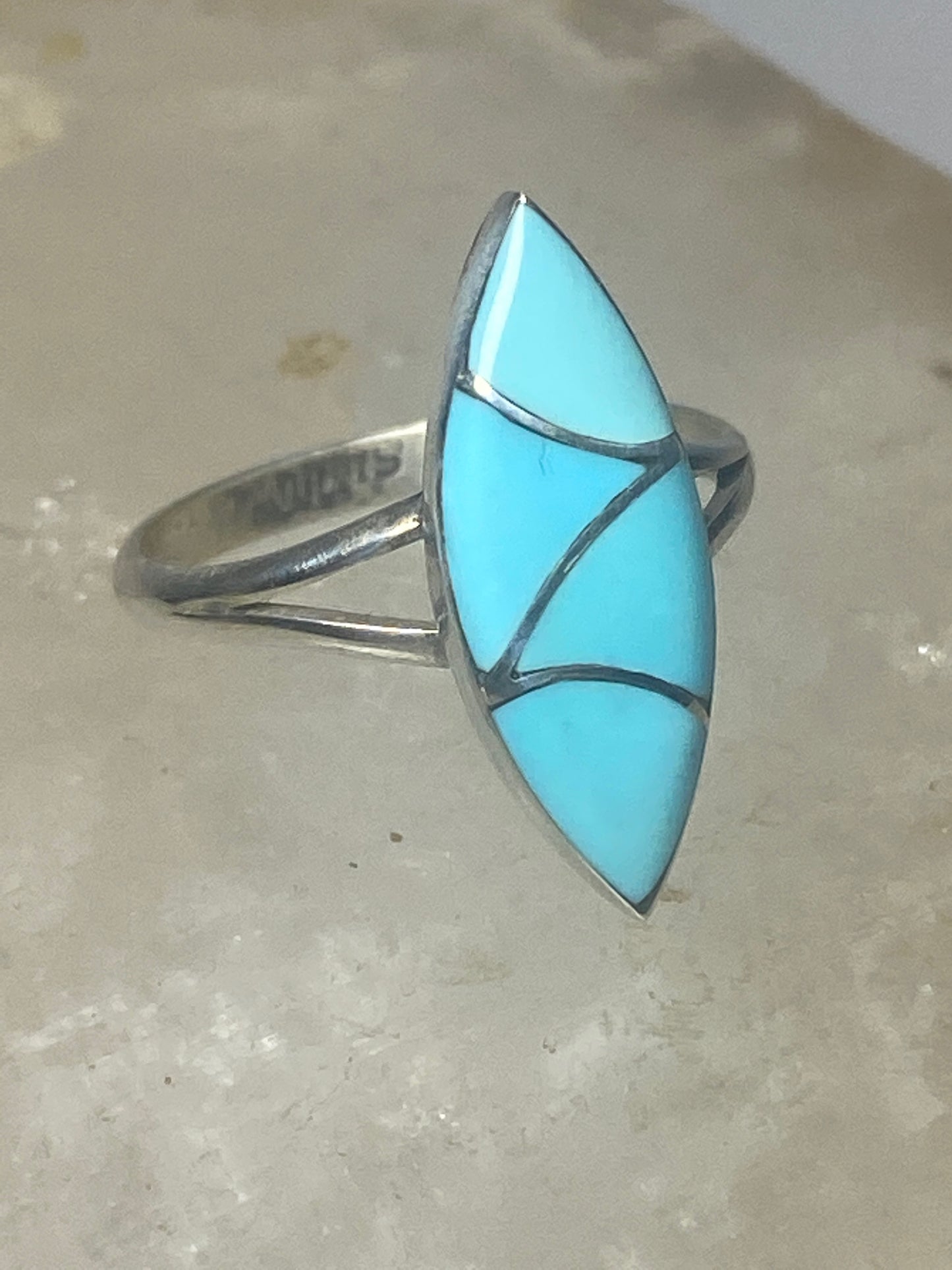 Turquoise ring southwest pinky sterling silver women girls