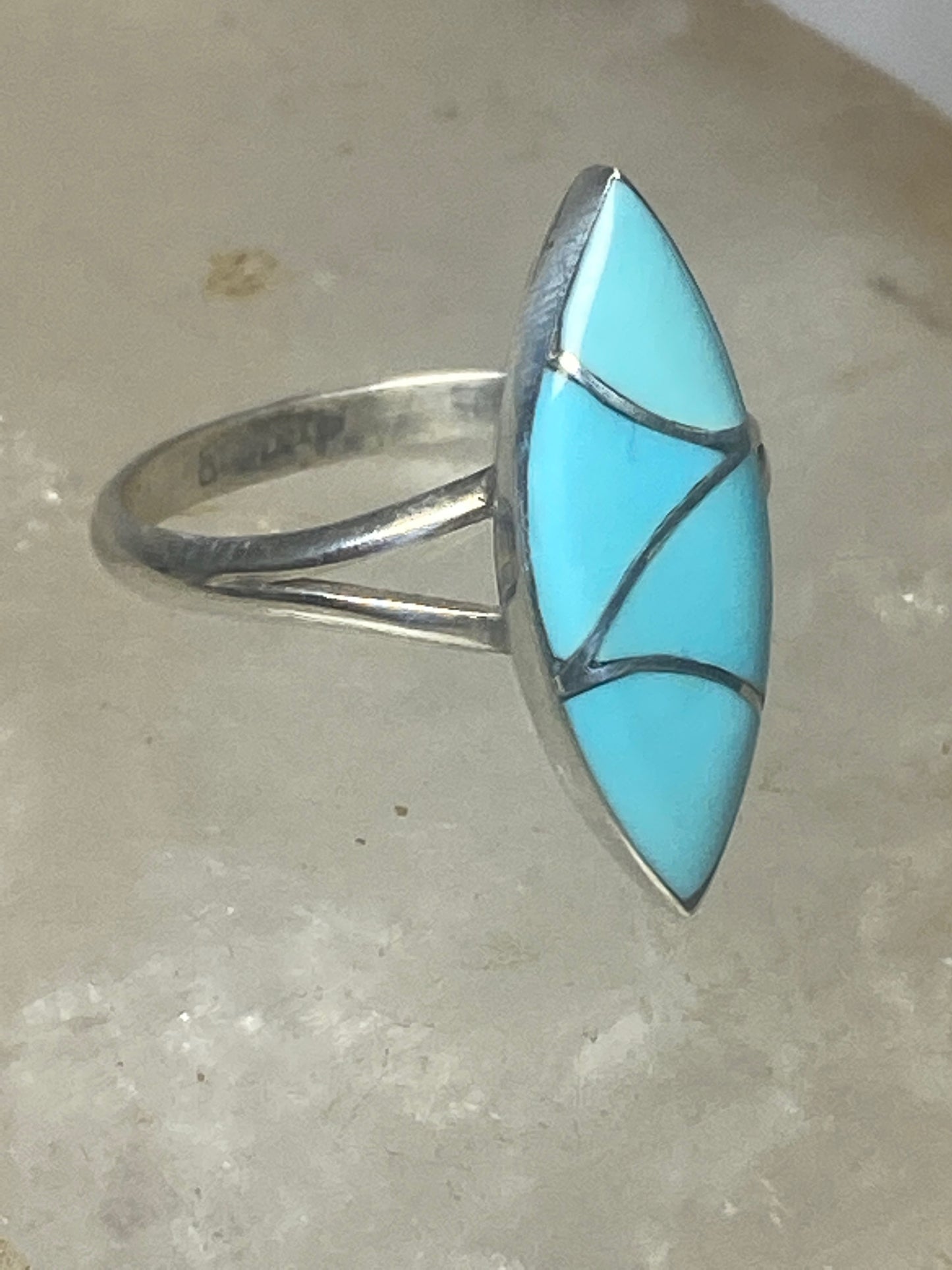 Turquoise ring southwest pinky sterling silver women girls