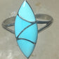 Turquoise ring southwest pinky sterling silver women girls