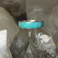 Turquoise ring Size 8.25 wedding Zuni band sterling silver