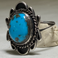 Turquoise ring Navajo women sterling silver