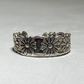 floral toe ring flowers toe band  women girls sterling silver