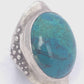 Vintage Sterling Silver Turquoise Tribal Ring   Size 7.25 Weight 38.8g