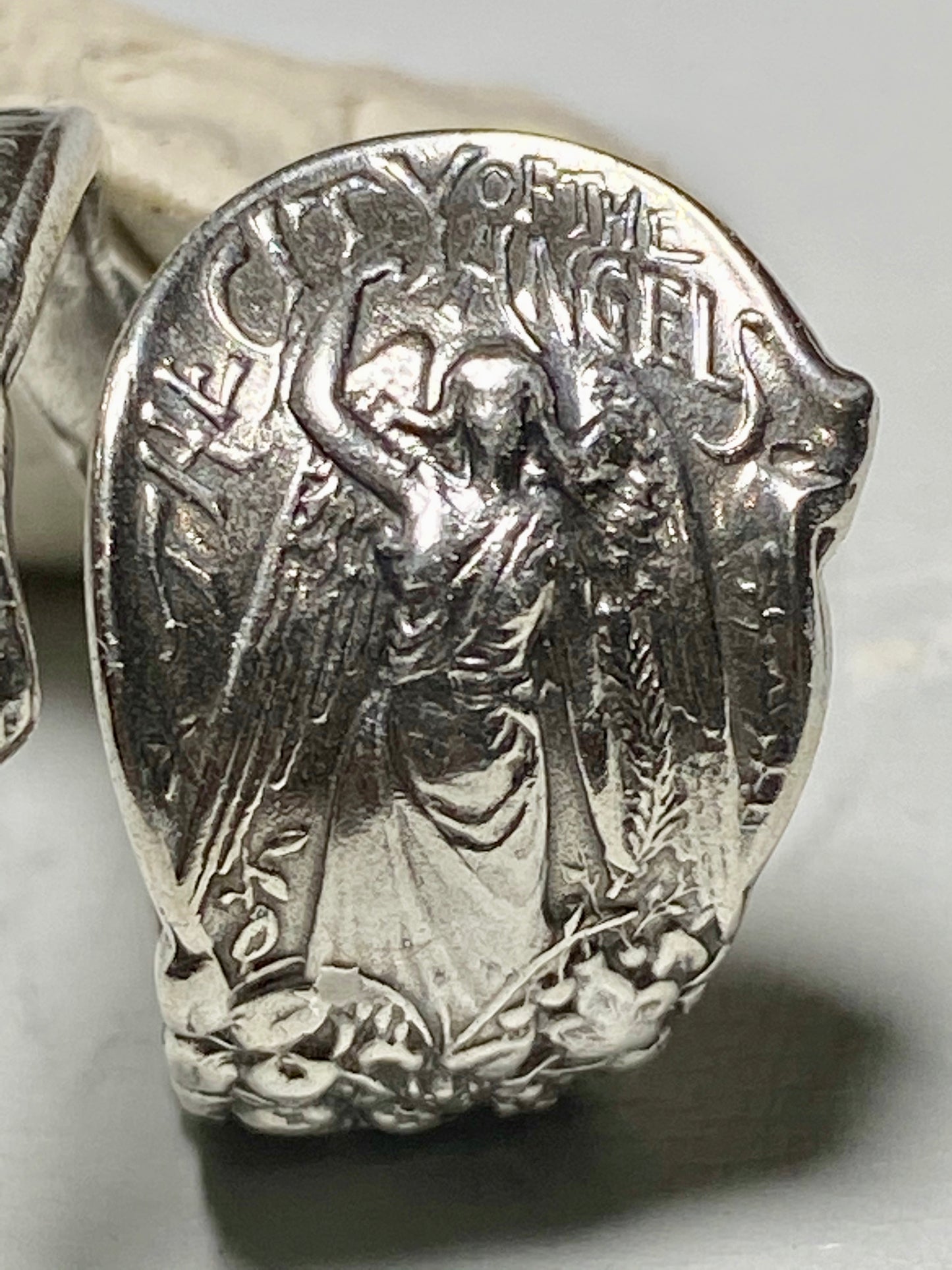 Spoon band Los Angeles City of Angels sterling silver ring
