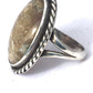Vintage Sterling Silver Southwest Tribal Agate Ring  Signed I D  Size 6   9.3g