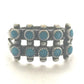Vintage Sterling Silver Turquoise Southwest Tribal Ring  Petite Pointe Size 6.25  5g