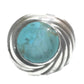 Turquoise Ring Southwest Dome Sterling Silver Size 5.5