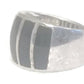 Onyx Band Southwest Ring Sterling Silver Size 6.25