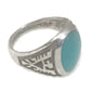 Navajo Ring Phoenix Turquoise Sterling Silver Size 10.7