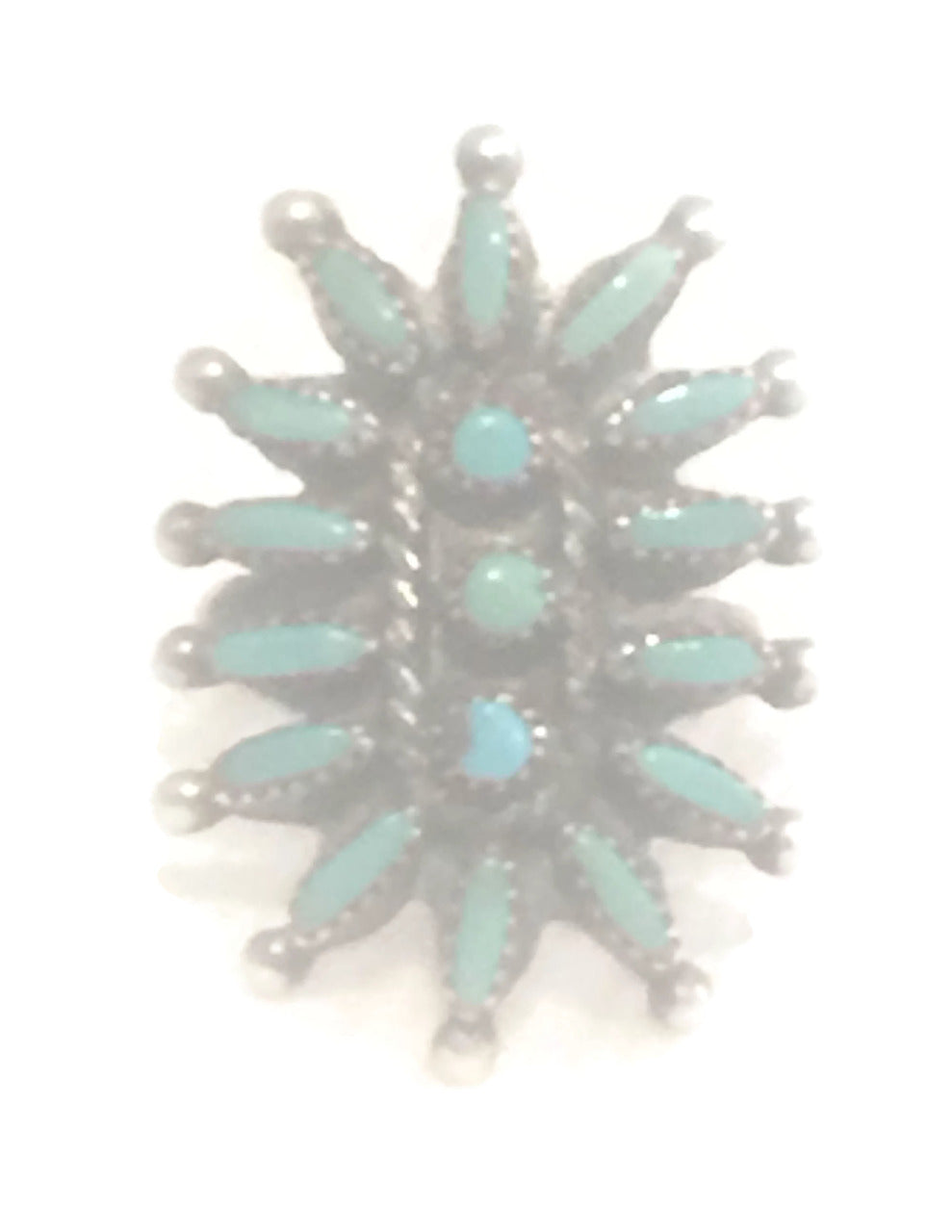 Zuni Ring Turquoise Petite Point Size 4.75