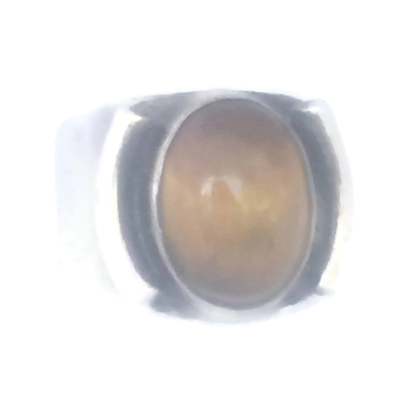 Tiger Eye Ring Southwest Sterling Silver Mexico Size 7.75