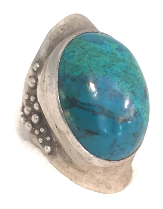 Vintage Sterling Silver Handmade Southwest Ring Size 7.5