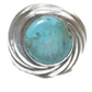 Turquoise Ring Southwest Dome Sterling Silver Size 5.5