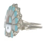 Zuni Ring Sun Turquoise Chief Sterling Silver Size 6
