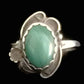 Malachite Ring Navajo Sterling Silver Squash Blossom Silver Size 11.2