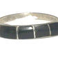 Onyx Band Stacker Southwest Sterling Silver Size 6.25