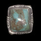 Navajo Ring Turquoise Vintage Sterling Silver Size 8.5