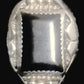Navajo Ring Onyx Sterling Silver Size 9.75