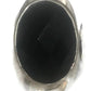 Onyx Ring Sterling Silver Mexico Size 10.25 Adjustable