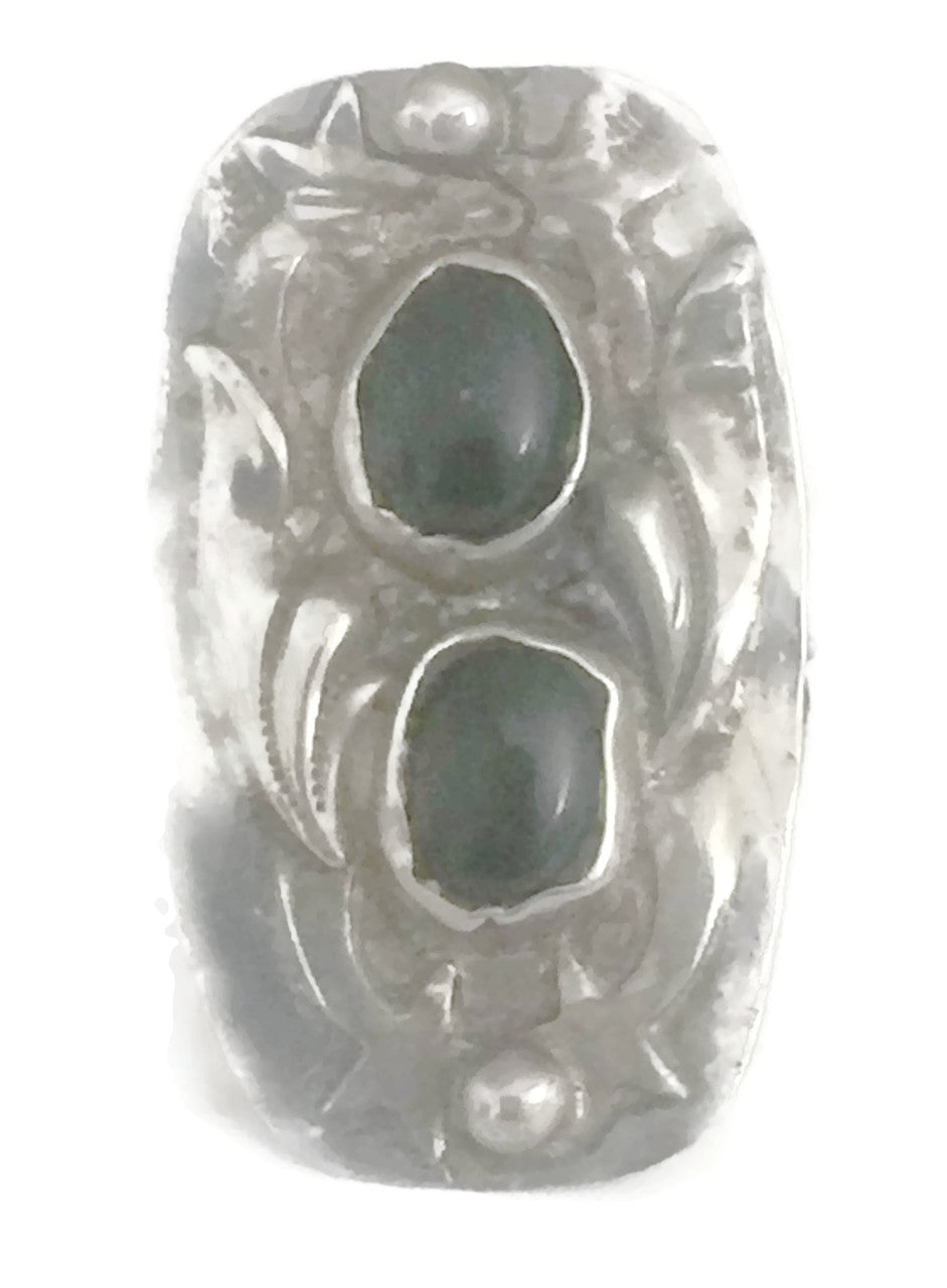 Onyx Ring Shooting Stars Sterling Silver Southwest Size 4
