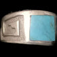 Turquoise Ring Southwest Band Sterling Silver Size