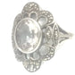 Marcasite Ring Art Deco Sterling Silver Size 6.75
