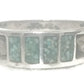 Turquoise Band Southwest Ring Sterling Silver Size 7.5