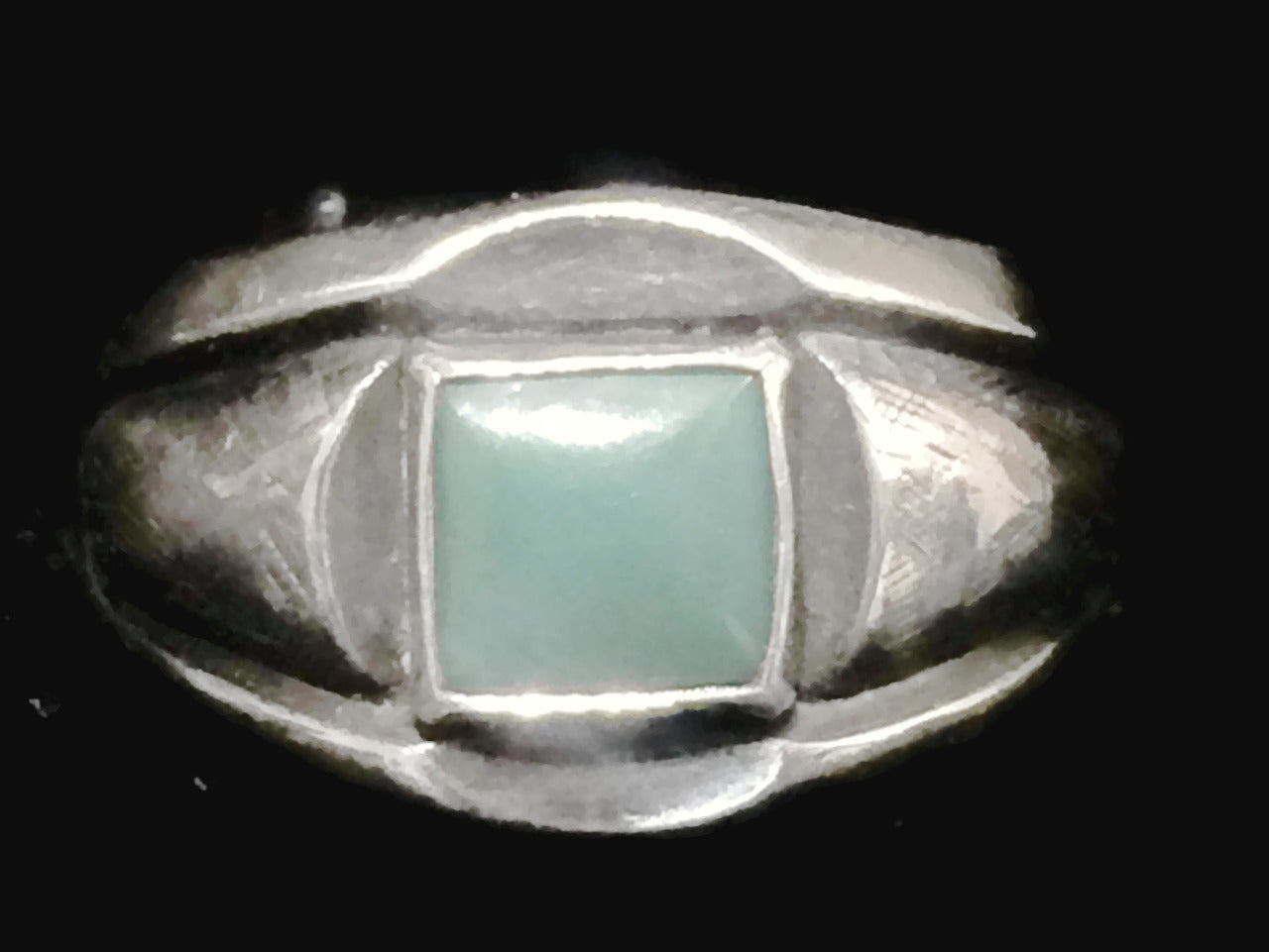 Turquoise Band Sterling Silver Ring Size 6.7 Bell Trading