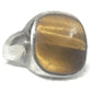 Tiger Eye Ring Southwest Sterling Silver Size 10