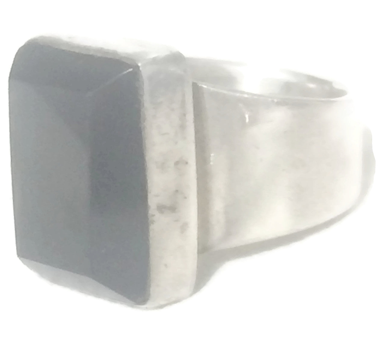 Vintage Onyx Ring Sterling Silver Mexico Size 5.25