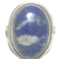 Blue Lapis Ring Vintage Sterling Silver Size 6.50