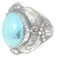 Navajo Ring Turquoise Sterling Silver Size 12.25 Men