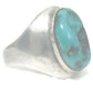 Navajo Turquoise Ring Vintage Sterling Silver Ring Signed JM  Size 6.25