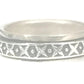 Men Spinner Ring Band Vintage Sterling Silver Geometric Design XOXO   Size 12.50