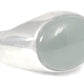 Jade Ring Sterling Silver Size 9.75