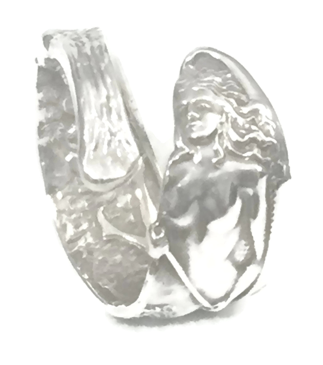 Spoon Naked Lady Ring Vintage Paddle Canoe Sterling Silver Size 7